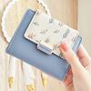 Carteira Feminina Preti, Estilo Coreano Pu Bloco de Cores Estampa Floral Grande Capacidade Bolsa de Estudante, Carteira Feminina, Moderna e Versátil