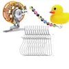 Clipe para Peixe Vivo de Pesca com Isca, Trava de Peixe para Montanhismo, Trava de Controle de Peixe Pato Amarelo Pequeno, Clipe de Peixe, Trava de Peixe Vivo de Aço Inoxidável, Corda de Amarração de Fio de Aço Macio