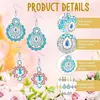 5D10 Par de Pendientes de Pintura de Diamantes Joyería Pendientes de Arte de Diamantes traje Pendientes DIY Joyería Vintage Hecho a Mano Gran Cantidad