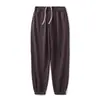 Pantalones de Chándal de Felpa de Doble Capa y Doble Hilo para Hombre, Temporada de Primavera, Hechos a Medida por el Fabricante, Pantalones Rectos de Peso Pesado de 340g, Pantalones Casual Versátiles
