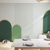 8D Novo Fundo de Parede Geométrico Nórdico Tecido Papel de Parede Azul Verde Cabeceira Quarto Murais Sala de Estar Sala de Jantar Papel de Parede