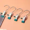Clips de Gancho de Acero Inoxidable de 3 Piezas para Secar Sombreros, Bufandas y Almacenamiento, Clips Plegables para Secado