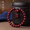 Pulsera Imitación Oro Púrpura Arena Dorada Cinabrio DIY Calabaza Arena Dorada Púrpura Año Zodiacal Cuenta de Buda Pulsera Multicolor para Mujer Suministro en Vivo