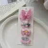 Nuevo Estilo Lindo Encaje Flor Lazo Horquilla Moda Infantil Combinable Flequillo Lateral Cabello Horquilla Accesorios para el Cabello