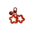Novo Pingente Colorido Criativo de Estrela de Cinco Pontas Dupla Pingente de Sino Acrílico Acessório de Bolsa para Melhor Amigo Enfeite para Pendurar DIY