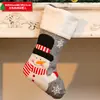 Decoración Navideña Nueva 2025 Muñeco Sin Rostro Colgante de Calcetín Navideño Bolsa de Regalo Navideño de Papá Noel para Niños