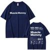 Camiseta Gráfica de Gimnasio 'Muscle Mommy' Meme Divertido Fitness Verano m