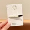 Elegante pinza para el pelo floral con estampado de leopardo para mujer, con un aire Maillard, pinza de cocodrilo estilo coreano, pasador, accesorio para el pelo de otoño e invierno