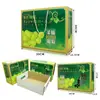 Caja de Empaque Caja de Uva Rosa Sol Caja Vacía de Fruta Caja de Empaque de Uva Verde Qingwang Caja de Regalo Lista para Usar Se Puede Personalizar
