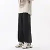 Calça de Moletom Listrada Americana da Moda Masculina Outono Marca da Moda Solta Casual Calça de Mergulho High Street Filhote Bonito Esportiva Calça Reta