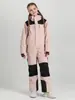 Novo Macacão de Neve de Inverno para Crianças Mais Velhas, Espessado e Quente, à Prova de Vento e Impermeável, Macacão de Ski Profissional Inteiriço com Calças