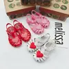 Sandalias Melissa para Niñas Estilo Nuevo 2026 con Punta Cerrada, Diseño Hueco y Correas de Velcro, Zapatos de Playa para Niñas, Zapatos de Cristal Fragantes