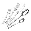 Cuchillo y tenedor de acero inoxidable 304 forjado y engrosado, artículos de cocina para hoteles de cinco estrellas, cuchillo y tenedor para carne, cuchara, vajilla occidental.