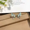 Brincos de Orquídea Pequena Brilhantes Estilo Francês Ultra-Fada 2026 Novo Modelo Popular Brilho Leve Brincos de Alta Qualidade Temperamento Elegante Acessórios de Orelha