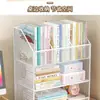 Estantería de Piso, Estante de Almacenamiento Móvil Debajo del Escritorio, Gran Capacidad, Aula, Escritorio Simple para Estudiantes, Gabinete de Almacenamiento de Libros al Lado