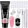 Arte de Uñas 15ml Gel de Extensión Set de 12 Piezas, Pincel Moldeador de Uñas, Gel de Cristal, Gel de Cristal Exclusivamente para Ventas Transfronterizas