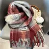 Bufanda de Invierno a Cuadros Gama Alta Engrosada Estudiante Nuevo Estilo Coreano Flujo Velocidad Atmósfera Cálida Pareja Versátil Chal