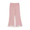 Calça boca de sino feminina Wulibu 2026 outono simples moda legging quente calça feminina retrô