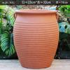 Maceta de terracota transpirable sin esmaltar color rojo buganvilia maceta grande de barro sin esmaltar rosa maceta de cerámica de tubo alto maceta para suculentas y pilas viejas