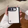 Adecuado para funda de teléfono plegable iPhone Duo, piel lisa con marco central, funda protectora de color sólido Apple 18 Ultra
