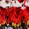 Pulsera Roja de Hilo con Perla, Pulsera de Hilo Tejida a Mano para el Año de Nacimiento, Regalo para Estudiantes, Mejores Amigos, Niños, Joyería al por Mayor