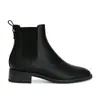 Botas de tornozelo simples de couro com salto grosso para mulheres, Botas Chelsea, Botas de tornozelo estilo britânico, Novas botas finas 2026, Botas Martin