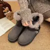 Botas de nieve antideslizantes con suela gruesa, que aumentan la altura, con terciopelo grueso para mujer, nuevo estilo 2026, cálidas para invierno, botas de algodón con pelo del noreste