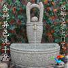 Pedra escultura lavatório pia de pedra lavatório pátio pedra esfregão piscina bacia do tesouro ao ar livre pequeno balde esfregão piscina decoração