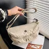 Nova Bolsa Transversal Feminina Leve, Design Nicho Ins Coreano de Alto Padrão, Cor Lisa, Estilo Simples e Relaxado