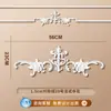 Tira de Borda para Parede de Fundo de TV com Flor de Canto Francês em Linha de PU Imitação de Gesso Tira Decorativa Teto Estilo Europeu Americano