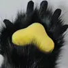 Estilo kig garra de bestia ajustadas garra guantes peludos producto terminado multicolor incluyendo guantes finos ribete cos lindo