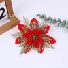 Glitter Dourado de Natal Flores Artificiais de Natal Três Camadas Tridimensionais e Decorações de Árvore de Natal de Veludo Atacado Transfronteiriço Palavras-Chave Quentes