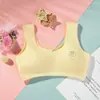 Ropa interior para niñas sin aros, ropa interior para estudiantes con almohadillas en el pecho, chaleco deportivo para niños, top tipo tubo anti-exposición, sujetador para etapa de desarrollo