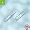 Brincos Longos Personalizados Originais Yinziyun, Simples e Elegantes Estilo Irmã Real Brincos de Prata Esterlina S925