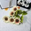 Cinco girasol girasol flor artificial fábrica venta al por mayor directa hogar flor artificial decoración decoración accesorios de fotografía