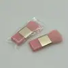 Pó Blush Rosa Pequeno Pincel Plano Acessórios Portáteis Pincel Cabelo de Fibra Pincel de Maquiagem Pincel para Contorno Rouge