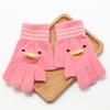 Luvas de Inverno Quentes para Crianças Meninas e Meninos, Luvas de Dedo Inteiro com Forro de Fleece para Crianças Pequenas, Luvas de Esqui de Tricô para Bebês e Crianças