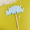 Toppers para Pastel de Cumpleaños con Temática Azul con Estrellas, Molinos de Viento y Nubes para Celebraciones de los 100 Días, Primer Cumpleaños y Mes Completo de Niños