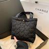 Bolsa de Mão em Tecido Oxford Estilo Ocidental, Cor Pura, Moda Fresca, Versátil, Estilo Coreano, Bolsa Tote de Ombro/Axila, Verão 2023