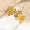 Pulsera Abierta Mariposa de Acero Inoxidable Estilo Europeo y Americano Malt, Sensación de Lujo Ligero de Gama Alta, Joyería de Diseño Simple Versátil para Mujeres