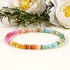 Pulseira de Pedra Negra Espaçadora Cor de Concha Pulseira de Contas Boêmia Simples Moda Exquisite Pulseira de Menina