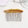 Grampo de Cabelo Acetato Estilo Coreano com Laço e Design de Coroa Alta Fofa para Arrumar Fios Soltos, Grampo Elegante e Gracioso