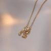 Colar Feminino Novo Moderno Pingente Geométrico de Zircônia Moda Simples Design Estilo Coreano Elegante Colar Corrente Clavícula