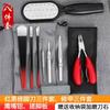 Cuchillo de pedicura profesional cuchillo diagonal cuchillo único para onicomicosis herramienta pinzas especiales para surcos de uñas punzón para cavar callos juego cuchillo de uñas