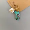 Explosiones Transfronterizas Aleación de Cara Brillante Colgante de Zorro Gato Llavero Colgante para Bolsa Colgante de Memoria USB Llavero para Dama