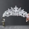 Coroa de Noiva Tiara Coroa de Strass Vestido de Casamento Diamante Fantasia Aniversário de Dezoito Anos Cerimônia de Maioridade Princesa de Aniversário Acessório de Cabelo