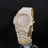 2025 Nuevo y Moderno Reloj para Hombre Cuadrado Moda Diamantes Incrustados Calendario Reloj Venta al por Mayor Cielo Estrellado Acero Inoxidable Correa para Hombre