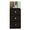 Mesita de Noche Estilo Dopamina Pequeña Gabinete de Almacenamiento Muy Estrecho Gabinete de Noche de Madera Maciza para el Hogar Lindo Casillero de Almacenamiento Creativo