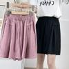 2025 Talla Grande Verano Nuevo 100.00 kg Hermana Gordita Casual Delgado Seda de Hielo Pierna Ancha Pantalones Cortos Versátiles Culottes 6835