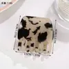 Nuevo Elegante Pinza Pequeña de PVC con Estampado de Leopardo Degradado para Peinados Semirecogidos, Pinza para Flequillo, Accesorio para el Cabello Lateral, Accesorio para el Cabello, Pinza de Tiburón al por Mayor
